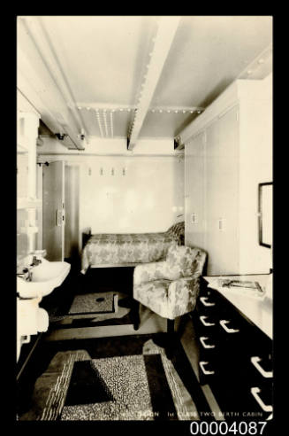 SS ORION 1st Class two berth cabin