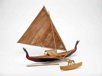 Popo canoe model from Yap