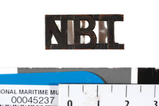 NBT (Naval Bridging Train) uniform insignia belonging to Douglas Ballantyne Fraser