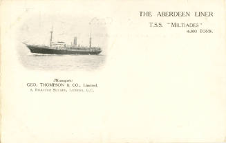 The Aberdeen Liner TSS MILTIADES (6,800 tons)