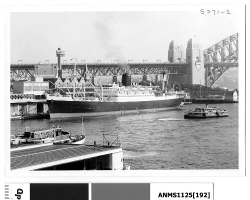 SS ARAMAC at Circular Quay, Sydney