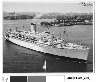 SS HIMALAYA entering Sydney Harbour