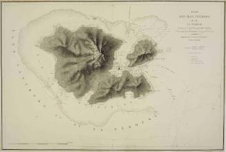 Plan des Îles Vanikoro ou de La Pérouse, reconnues par le Captaine de Frégate Dumont d'Urville