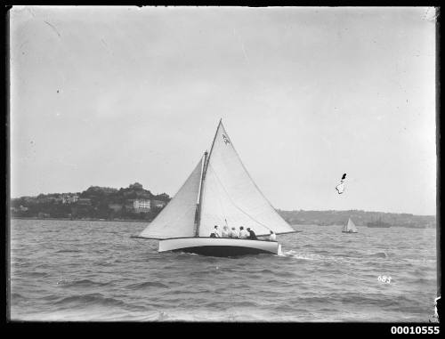 Sailing vessel on Sydney Harbour,  inscribed 683