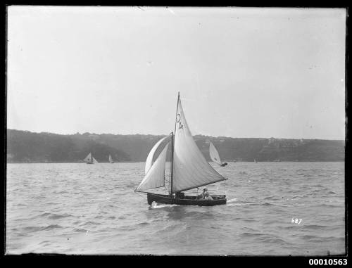 Cadet dingy sailing on Sydney Harbour