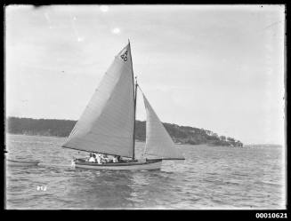 Clinker built yacht on Sydney Harbour