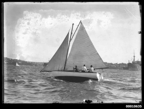 Small yacht on Sydney Harbour