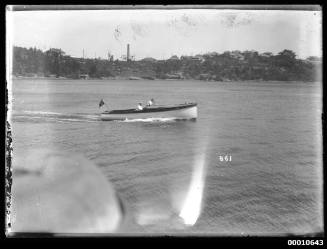 Speedboat on Sydney Harbour