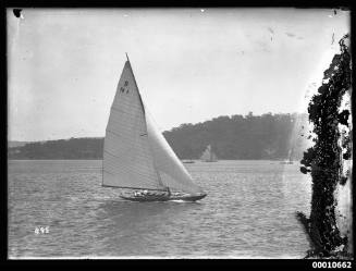 Yacht sailing on Pittwater