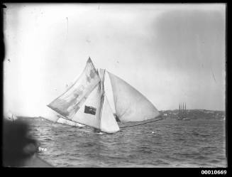 18-footer BRITANNIA on Sydney Harbour