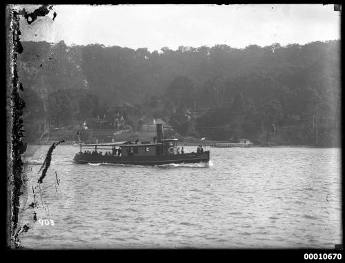 Steam launch ANTARCTIC, possibly during the Pittwater Regatta