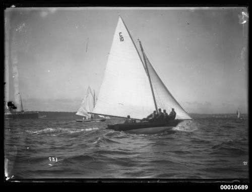 21-foot restricted class yacht DORMY on Sydney Harbour, INSC 931