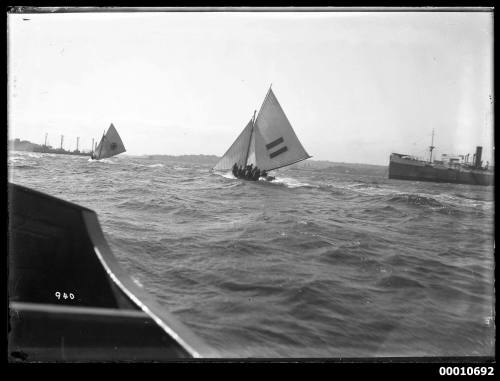 18-Footers MISSISSIPPI and H.C.PRESS on Sydney Harbour