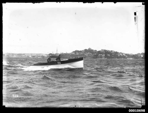 Speedboat on Sydney Harbour