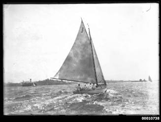 Prince class yacht SCARAB on Sydney Harbour, INSC 985