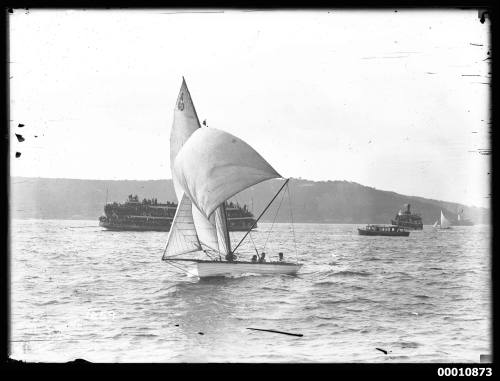 SASC half-decker VAGABOND (A(40) and ferries on Sydney Harbour