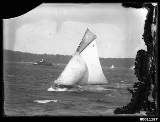 Sailing vessel SUNBEAM on Sydney Harbour, inscribed 1968