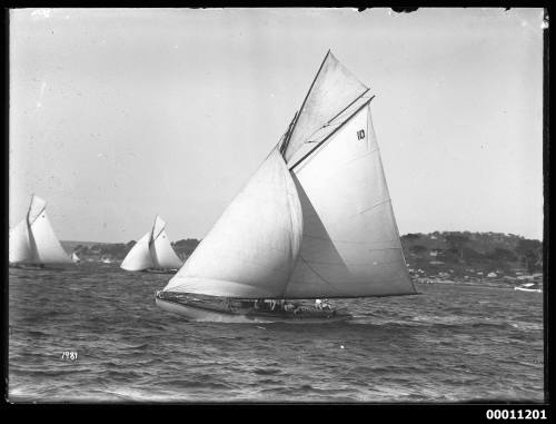 Sailing vessel SUNBEAM on Sydney Harbour, inscribed 1981