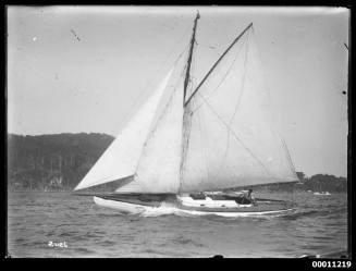 AOMA under sail possibly on Pittwater.