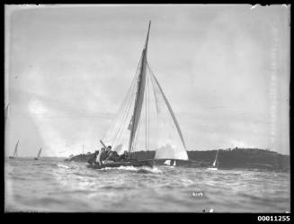 18-footer CUTTY SARK on Sydney Harbour, INSC 2104