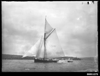 Yacht, possibly ISEA, on Sydney Harbour