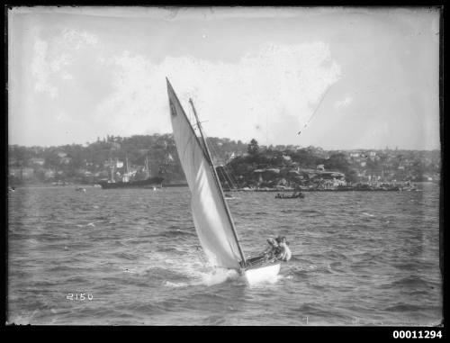 SASC yacht SPRAY (A41) at Clark Island, Sydney Harbour, inscribed  2150