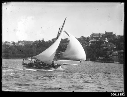 Large half-decker on Sydney Harbour