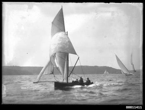 16-foot skiff on Sydney Harbour, inscribed 2267