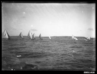 18-footers on Sydney Harbour, inscribed 2269