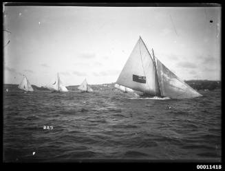 BRITANNIA leading the race, Sydney Harbour