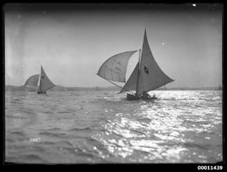 16-foot skiffs on Sydney Harbour, inscribed 2287