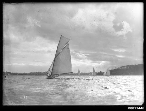 Yachts sailing near Bradleys Head, Sydney Harbour