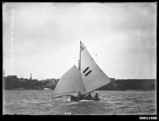 Lane Cove club 12-foot skiff on Sydney Harbour, INSC 2329