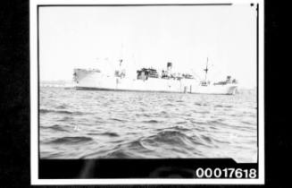 Untitled (cargo vessel BARON MACLAY at anchor)