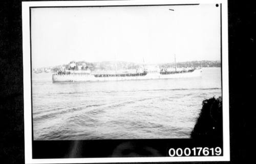 Untitled (cargo vessel JOHN A BROWN underway)