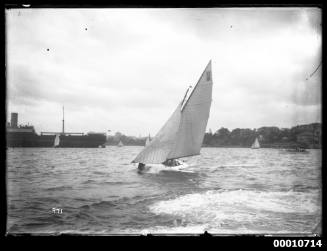 21-foot restricted class yacht NETTLE  on Sydney Harbour, INSC 971