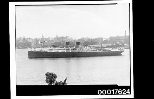 Passenger vessel passing Circular Quay