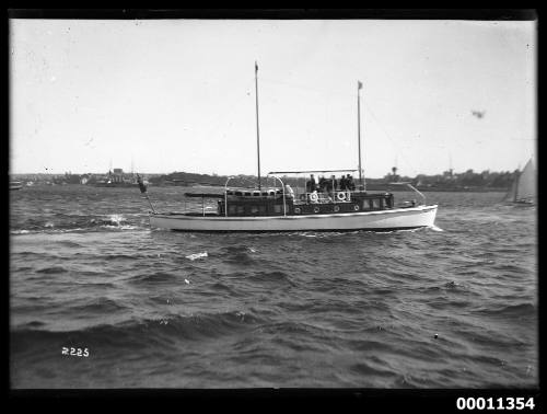 Motor launch on Sydney Harbour