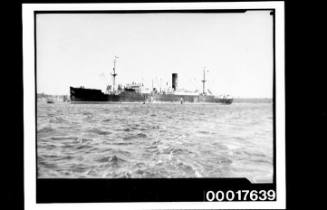 Untitled (cargo vessel KENT anchored off Fort Denison)