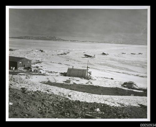 Air strip of the US McMurdo station in Antarctica