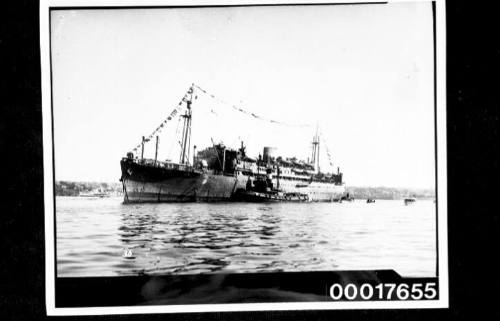 Untitled  (troopship DUNTROON on Sydney Harbour)