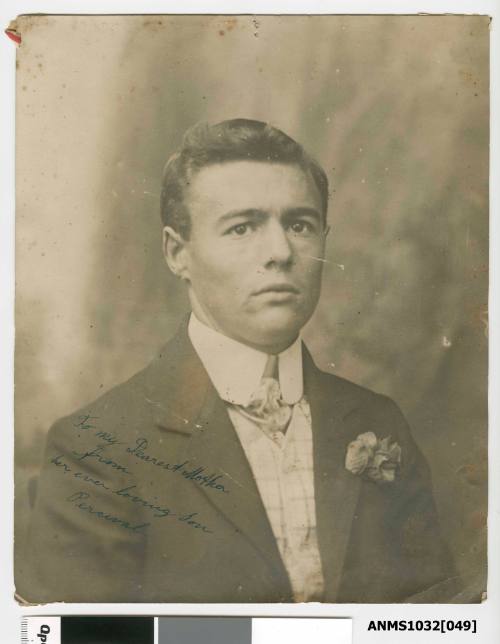 Photographic postcard of Percival Kerr