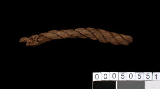 Piece of rope excavated from the wreck of the BATAVIA