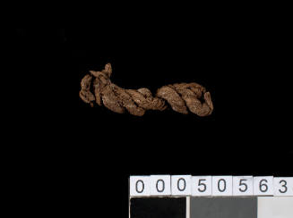 Piece of rope from the wreck of the VERGULDE DRAECK