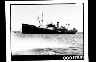 Yugoslavian vessel ALEKSANDAR I anchored to buoy