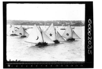 The start of the Australian 18-Footers Championship 22 January 1921.