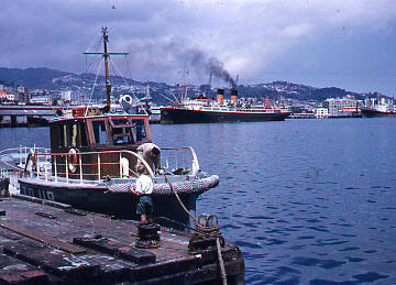 Transparency of TSS MONOWAI moored in Wellington Harbour, New Zealand