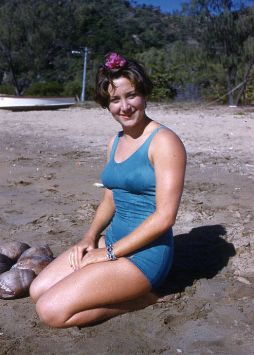 Adele Kreig at beach, Townsville