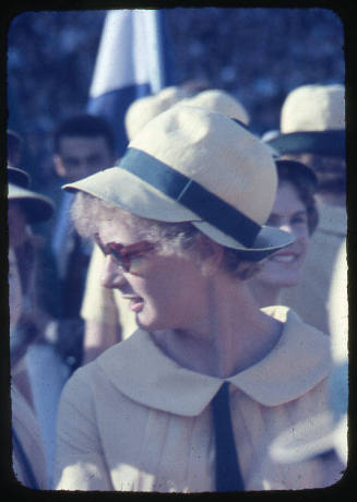 Betty Cuthbert in the Opening Ceremony of the 1964 Tokyo Olympic Games, Japan