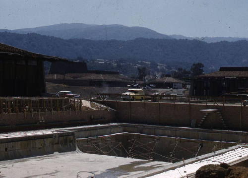 Pool building site in the San Francisco Bay area